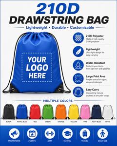 Wholesale Custom Solid Color Polyester Waterproof Eco-Friendly Foldable 20-38L Sports Unisex <b>Drawstring</b> <b>Backpack</b> - Product Image 3