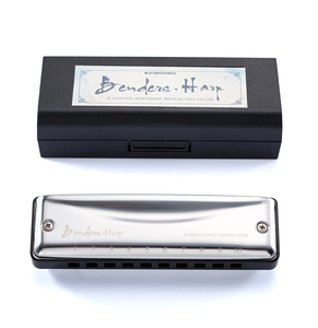 <span class=keywords><strong>Harmonica</strong></span> <span class=keywords><strong>diatonique</strong></span> professionnel durable et écologique à <span class=keywords><strong>10</strong></span> <span class=keywords><strong>trous</strong></span> avec couvercle en acier inoxydable et plaque de lamelles en laiton de style blues - Product Image 1