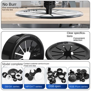 Tapas de extremo de cable de plástico de nailon enchufe de orificio de salida de cable buje de cable de tipo abierto de plástico buje a presión - Product Image 5