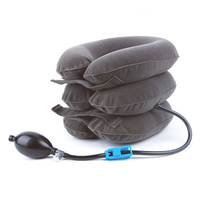 Dispositif médical de traction cervicale gonflable en flanelle semi-rigide personnalisé de haute qualité, réglable, confortable et léger