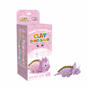 Kit de Arcilla Seca al Aire con Forma de Dinosaurio para Niños, Crea tu Propio Triceratops con Molde de Esqueleto, Juguete Educativo STEM, Regalo para Niños y Niñas - Product Image 1