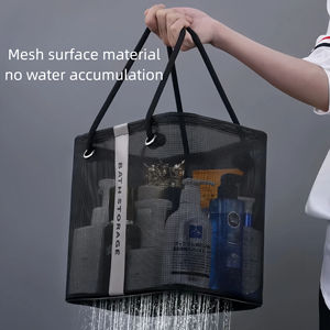 Cross-border <b>Large</b> Rubber Mesh Minimalist Modern Bath <b>Bag</b> for Men's Toiletries Student Dormitory Storage - Product Image 2