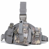 OEM Tactique Drop Leg Holster 600D Nylon MOLLE Pistolet de Poing Cuisse Holster Ceinture Mini EDC Pouch Sangle Antidérapante