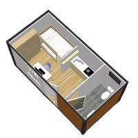 10ft 15ft 20ft 30ft vente en gros paquet plat préfabriqué petit conteneur maison