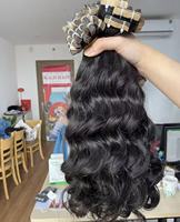 Extensions à bandes adhésives en cheveux naturels bruts non traités, trame invisible, longues, vietnamiennes, double tirage, bouclées birmanes, vente en gros