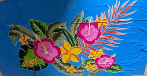 Nuevo Diseño, Pareo de Bali 100% Pintado a Mano con Diseño de Flores Tropicales, Material de Rayón Premium, Origen Bali, Indonesia - Product Image 2