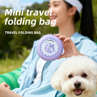 Gamelle pliable en silicone de qualité alimentaire pour animaux de compagnie – Double gamelle de voyage anti-déversement pour chiens et chats – Sans BPA et étanche