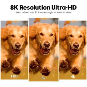 สาย HDMI 8K 2.1 48Gbps ความเร็วสูง3D 8K 60Hz 4K 120Hz สาย HDMI ถักสำหรับ <span class=keywords><strong>Samsung</strong></span> TVs Roku PS5จอเล่นเกม - Product Image 3