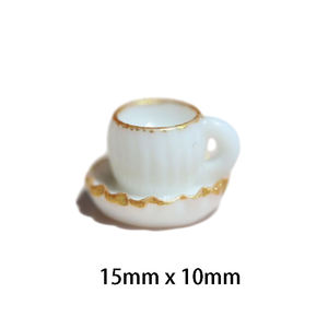 Прекрасный миниатюрный шоколадный шар жареная чипсы кофейная чашка рекламный щит из смолы кабошон аксессуары для кукольного дома - Product Image 2