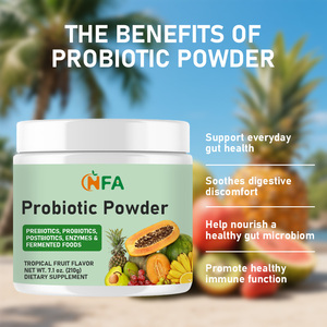 Poudre Probiotique <span class=keywords><strong>de</strong></span> Haute Qualité en Gros pour OEM, Contient <span class=keywords><strong>de</strong></span> l'Amidon <span class=keywords><strong>de</strong></span> Pomme <span class=keywords><strong>de</strong></span> Terre Résistant, Favorise une Fonction Immunitaire Saine, 210 g par Bouteille - Product Image 4