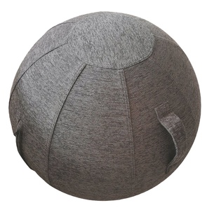 ลูกบอลโยคะ Pvc ขนาด65ซม.,ฝาครอบลูกบอลโยคะทำจากวัสดุ Chenille เป็นมิตรกับสิ่งแวดล้อม - Product Image 1