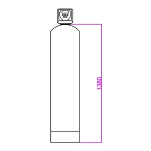 กรองมวลตัวกรองสำหรับการรักษาไนเตรตด้วย MOD วาล์วฟื้นฟูปริมาตรอัตโนมัติ Nit AM 75 - Product Image 2