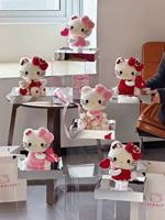 Kotak Hadiah Festival Bunga Kering Abadi Cupid Hello Kitty, Ornamen Mawar Awet Bentuk Kartun, Pabrik Yunnan, Kustom Langsung