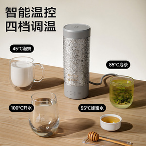 Taza Térmica Tomeke de Titanio Puro con Control de 4 Temperaturas, Taza Eléctrica Portátil para Viajes - Product Image 3