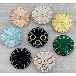 Esfera de Reloj Cronógrafo Multifunción de Cristal de 29.5mm, Nuevos Accesorios Mod Compatibles con el Movimiento de Cuarzo VK63 - Product Image 1