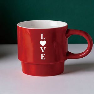 Taza de Cerámica Roja <span class=keywords><strong>XOXO</strong></span> - Taza de Café de 16 oz con Estampado Blanco, Regalo del Día de San Valentín para Ella - Product Image 2