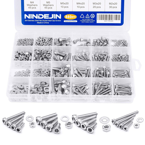 880pcs Stainless Steel <b>Bolts</b> Nuts Set M2 M3 <b>M4</b> M5 Hexagon Socket Cap Head Allen <b>Bolts</b> Din Standard Plain Nut Kits for Suppliers - Product Image 2