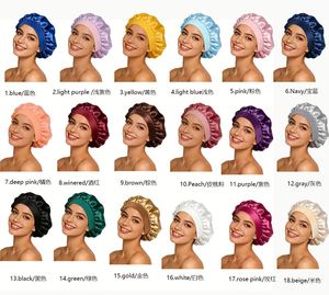 Customized Personnalisé Wholesale High Quality Night Sleep <b>Hair</b> Sleeping Designer Silk Satin <b>Bonnet</b> Femme - Product Image 2