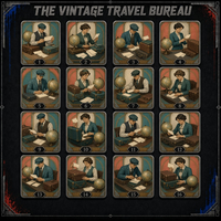 La collection de cartes à collectionner vintage en métal de qualité supérieure pour la décoration rétro et les collectionneurs d'art de voyage