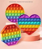 Planche sensorielle arc-en-ciel en silicone pour mini-jouet anti-stress, amusante et apaisante, pour les enfants de 2 à 4 ans