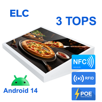 Tablette tactile Android WT1539T 15,6 pouces pour commande autonome en restaurant, affichage TPV, NFC en option