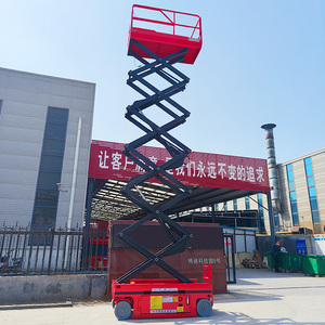 CE 인증 전기 가위 리프트 플랫폼 5m 8m 11m 12m 14m 고고도 공중 리프트 - Product Image 3