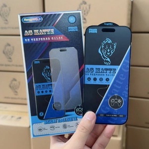 ฟิล์มกระจกนิรภัย AG Matte ป้องกันแสงสะท้อน ครอบคลุมเต็มจอ สำหรับ<span class=keywords><strong>เล่น</strong></span><span class=keywords><strong>เกม</strong></span> สำหรับ iPhone 17 Pro Max Samsung <span class=keywords><strong>A17</strong></span> ZTE <span class=keywords><strong>OPPO</strong></span> - Product Image 1