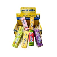 Jouets Squishy en PU souple à rebond lent, en forme de bâtonnets de beurre aux fruits réalistes, pour filles, anti-stress, best-sellers transfrontaliers, 14 ans et plus