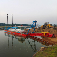 Kapal Keruk Hisap Diesel Hidrolik untuk Ekstraksi Pasir dengan Kedalaman Keruk 8m untuk Operasi Sungai