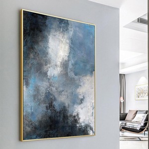 Pintura al Óleo Abstracta Beige Pintada a Mano, Texturizada, Minimalista, Grande, sobre Lienzo, <span class=keywords><strong>para</strong></span> Decoración de Pared de Sala de Estar - Product Image 6
