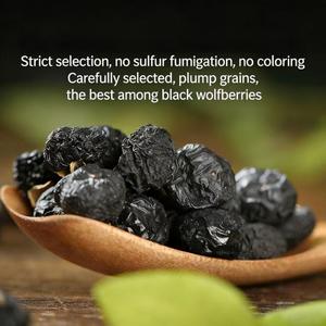 Bayas de Goji Secas Naturales, Dulces y Negras, Fruta Seca Saludable Rica en Antocianinas, Envasadas al Vacío - Product Image 1