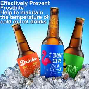 Coozies promotionnels personnalisables en néoprène pour bouteilles et canettes de bière avec logo - Product Image 4