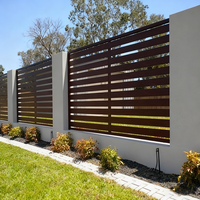 Clôture en bois plastique HDPE de qualité supérieure, anti-escalade, imperméable, clôture WPC pour villa