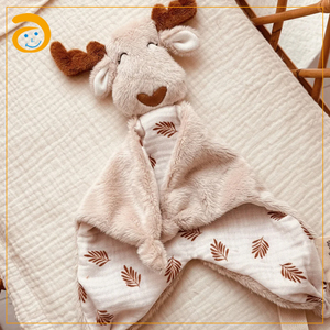 <span class=keywords><strong>Doudou</strong></span> en peluche douce <span class=keywords><strong>pour</strong></span> bébé avec tête d'animal en peluche, jouet câlin <span class=keywords><strong>pour</strong></span> nouveau-né <span class=keywords><strong>pour</strong></span> le sommeil - Product Image 2