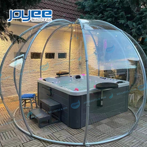 JOYEE Bain bouillonnant Massage <span class=keywords><strong>Spa</strong></span> <span class=keywords><strong>Piscine</strong></span> <span class=keywords><strong>Spa</strong></span> Extérieur Massage bain à remous <span class=keywords><strong>piscine</strong></span> <span class=keywords><strong>avec</strong></span> couverture bluetooth musique <span class=keywords><strong>coin</strong></span> lumière - Product Image 3