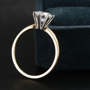 Anello da Donna MaiYi di Alta Moda, Gioiello in Oro Giallo 14k <span class=keywords><strong>18k</strong></span>, Anello di Fidanzamento con Moissanite da 3 Carati - Product Image 5