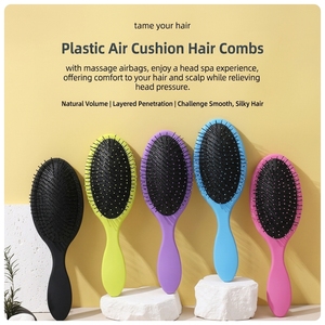 Cepillo de aire con cojín para el cuerpo, de doble uso (húmedo y seco), para peinado en casa, cepillo de masaje portátil para mujer - Product Image 6