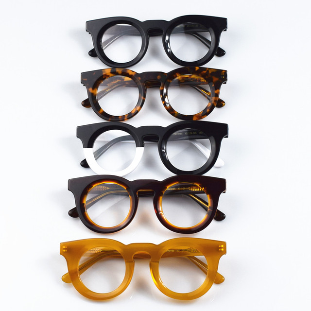 MK24112601 Acetate Glasses Geometric Round Special Eyeglasses Frames for All Face High Quality Luxury Optical Eyewear Spectacles