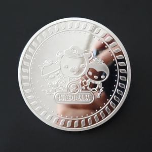 판매용 맞춤형 메탈 동물 실버 코인, 퓨어 컬러 코인 - Product Image 3