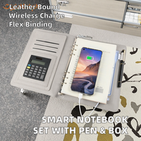 Carnet intelligent magnétique A5 à feuilles mobiles avec chargeur de stylo, en cuir, coffret cadeau, personnalisable, 1 pièce, bloc-notes professionnel, directement de l'usine