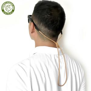 Bracelet de <span class=keywords><strong>lunettes</strong></span> de soleil rétro réglable en cuir de vachette rustique pour hommes avec logo personnalisé <span class=keywords><strong>cordon</strong></span> de cou pour <span class=keywords><strong>lunettes</strong></span> - Product Image 1