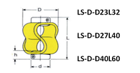 Accouplement en forme de 8, accouplement D23L24 D27L40, type S, plastique flexible, déclinaison excentrique, plastique élastique pour encodeur de moteur