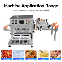 Machine de scellage de gobelets carrés semi-automatique pneumatique verticale pour l'emballage papier et les boissons