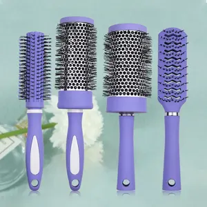 Парикмахерские инструменты для укладки волос Barbershop, пластиковая Профессиональная круглая щетка для волос, дешевая круглая щетка для волос