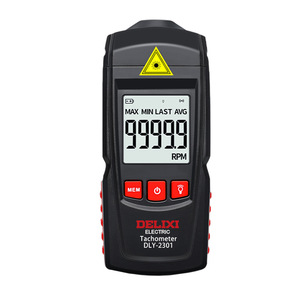 Tachymètre électrique Delixi DLY-2301, compteur de régime numérique au laser, outil de mesure de la vitesse du moteur sans contact - Product Image 1
