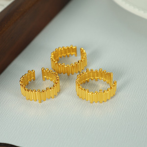 แหวนทองคำทรงเรขาคณิต JZ03 ของขวัญเครื่องประดับแฟชั่นสำหรับทุกเพศ - Product Image 4