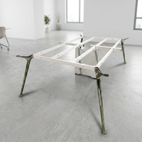Base de table à manger en verre en alliage d'aluminium massif, durable, nouveau produit de notre propre fabricant, vente en gros