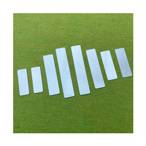 Rts thăng hoa nhôm văn phòng nameplates Bạc/Vàng Tên tấm trống kim loại <span class=keywords><strong>name</strong></span> tag nhãn cho DIY tên nơi 1x3 2x4 - Product Image 2