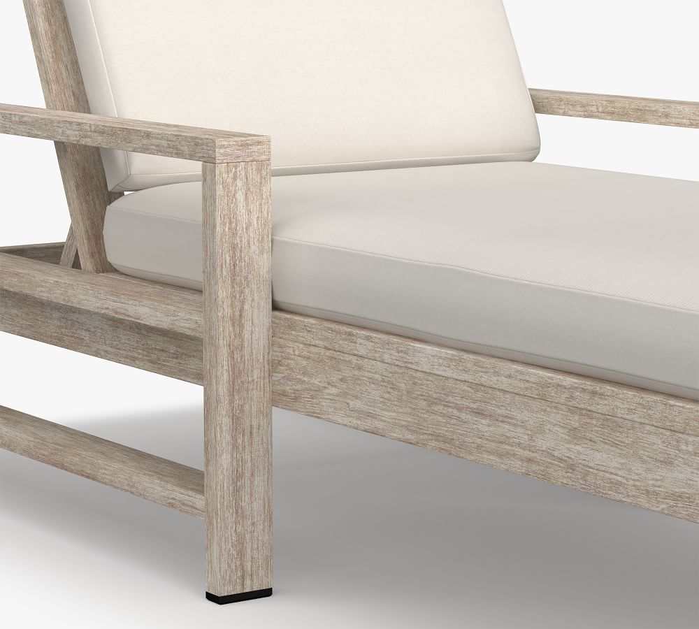 Single Chaise Lounge teak sofa lounge  outdoor furniture patio daybed garden teak lounge
