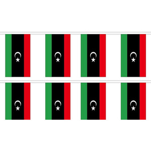 Sự kiện quốc gia trang trí mới libya libyan Polyester hình chữ nhật Bunting chuỗi cờ cho tất cả các biểu ngữ thời tiết - Product Image 4